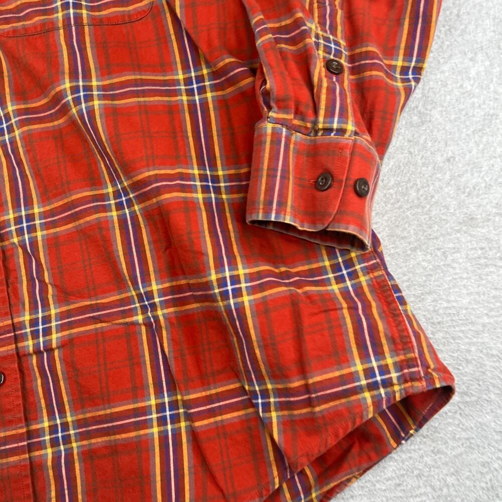 Orvis Red PLaid Casual Shirt XL Pocket Classic Button Up Long Sleeve Mens - Picture 2 of 10